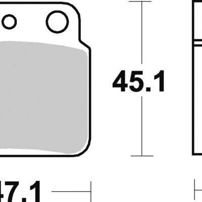 TRW Klocki hamulcowe - KAWASAKI KFX 400 (1987-2012)