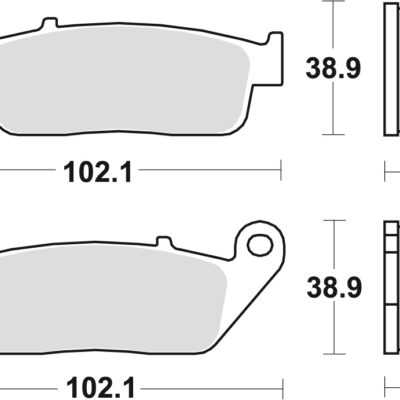 TRW Klocki hamulcowe - HONDA VFR 750 (1988-2003)