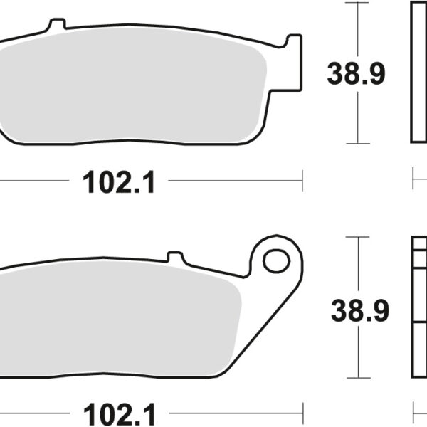 TRW Klocki hamulcowe – BMW C-EVOLUTION – – MCB598