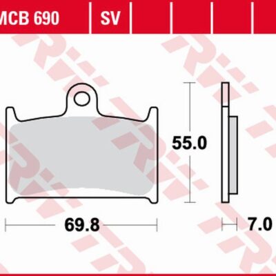 TRW Klocki hamulcowe - SUZUKI GSF 1200 (1994-2000) - MCB690