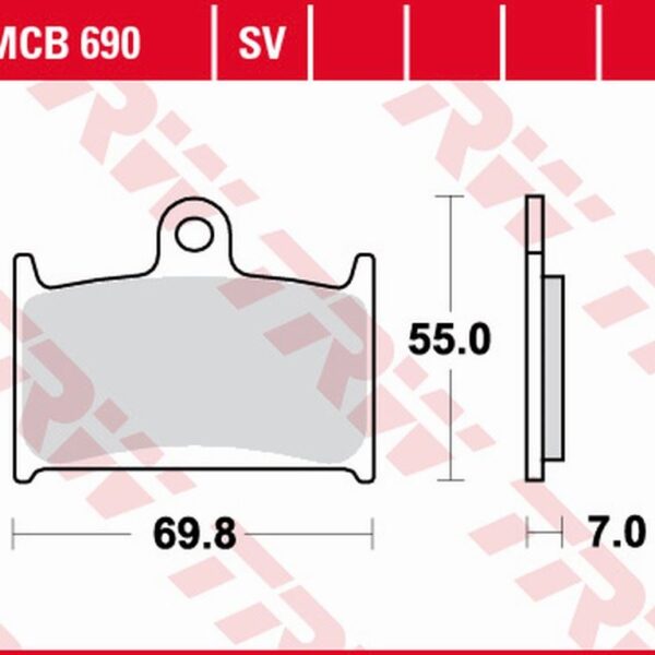 Klocki Hamulcowe KH145 KH236 Organic Suzuki GSF 1200 96-00, RF 900 94-97 Przód | TRW ZF