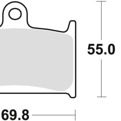 TRW Klocki hamulcowe - SUZUKI GSF 1200 (1994-2000) - MCB690SV