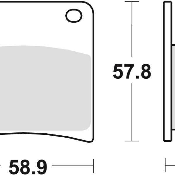 Klocki Hamulcowe KH146 Organic Suzuki Gsxf 600 / 750 88-97, VX 800 90-95, Gsxf 1100 88-96, GSX 1100 G 91-93, Przód/Tył | TRW ZF