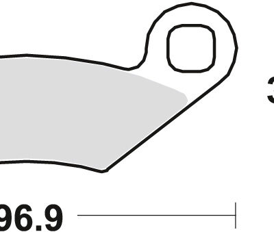 Klocki Hamulcowe KH159 Organic Polaris Outlaw 450 08-10, Sportsman 500 '08-, Sportsman 600 / 700 02-06, Sportsman 800 05-11, Ranger 800 '08-, Przód/Tył () | TRW ZF