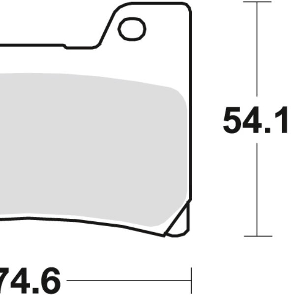 Klocki Hamulcowe KH160 Organic Yamaha FZR 600 90-95, TDM 850 96-01, FZR 1000 89-90, V-Max 1200 96-02, Przód () | TRW ZF