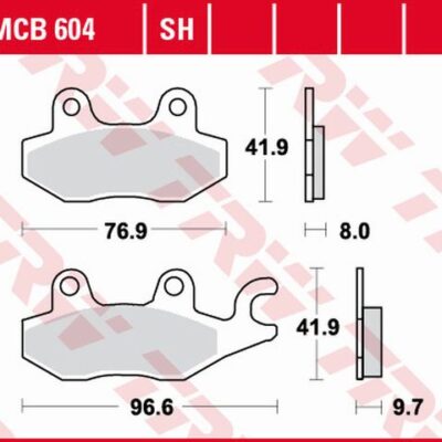 TRW Klocki hamulcowe - SUZUKI DR 800 (1989-2013)