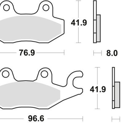 TRW Klocki hamulcowe - HONDA NSR 50 CB 125F (1982-2017)