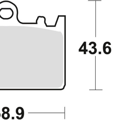 Klocki Hamulcowe KH180 Organic Kawasaki ZXR 400L 91-03, Przód () | TRW ZF