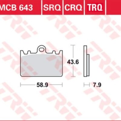 Klocki Hamulcowe KH180 Sinter Racing Kawasaki ZXR 400L 91-03, Przód | TRW ZF