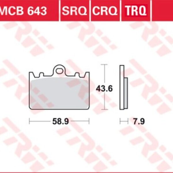 Klocki Hamulcowe KH180 Sinter Racing Kawasaki ZXR 400L 91-03, Przód | TRW ZF