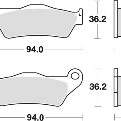 TRW Klocki hamulcowe - BMW R 1200 HP2 R-NINE T - (1997-2016) - MCB648