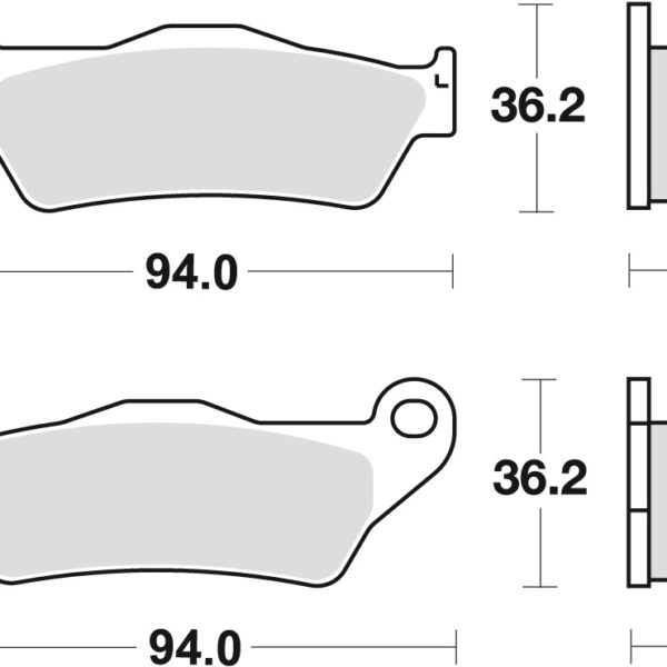 TRW Klocki hamulcowe – BMW R 1200 HP2 R-NINE T – (1997-2016) – MCB648SI