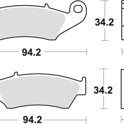 TRW Klocki hamulcowe - HONDA XL 125 (1993-2013) - MCB669SI