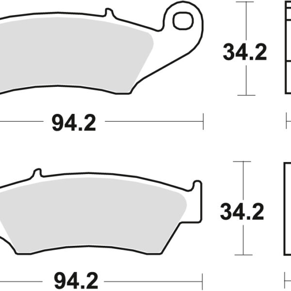TRW Klocki hamulcowe – HONDA XL 125 (1993-2013) – MCB669SI