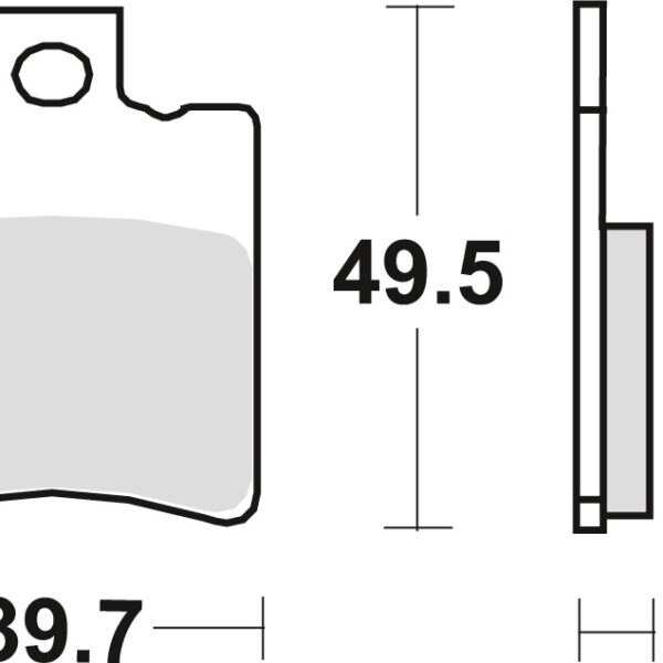 Klocki Hamulcowe KH193 Organic Aprilia Mijito Custom 50 99-13, Suzuki AY 50 Katana 97-04, Przód () | TRW ZF