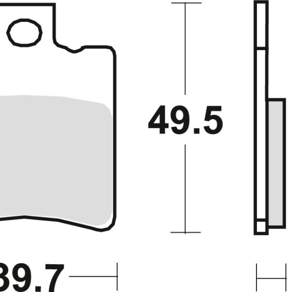 Klocki Hamulcowe KH193 Organic Suzuki AP 95-98, UX 99-00, Yamaha NS 50 ’13-, YN 50 ’97-, XN 125 00-03, Przód () | TRW ZF