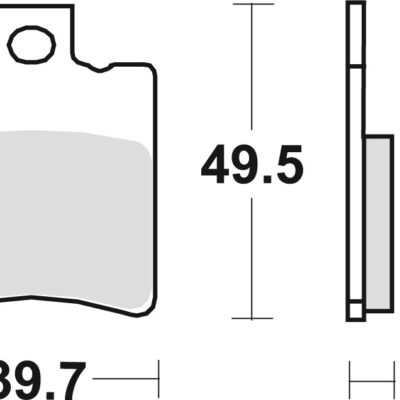 TRW Klocki hamulcowe - APRILIA MIJITO CUSTOM 50 (1997-2013) - MCB696SR