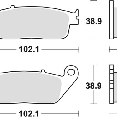TRW Klocki hamulcowe - HONDA CBR 1000F (1990-2012) - MCB631SH