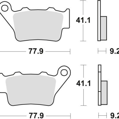 TRW Klocki hamulcowe - APRILIA PEGASO 650 (1995-2017) - MCB672SH