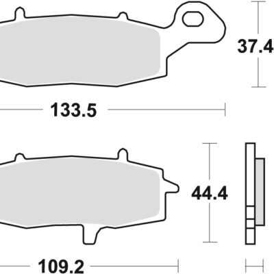 TRW Klocki hamulcowe - KAWASAKI ER5 (1995-2017)