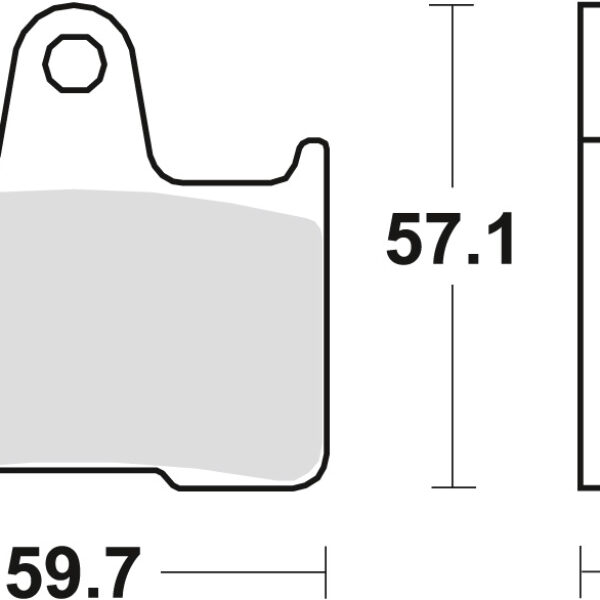 Klocki Hamulcowe KH254 Organic VT 750 10-15 CB 1300 98-02 CB 1300 X4 97-99, Kawasaki ZX7RR 96-99, Tył () | TRW ZF