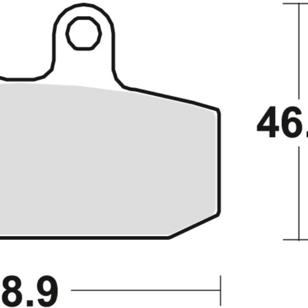 Klocki Hamulcowe KH256 Organic Aprilia RX 125 85-89, Tuareg 350 / 600 86-89, Honda NSR 125 88-03, CRM 125 90-99, KTM EXC / GS 90-91, Moto Guzzi V7 15-, V9 16-, Przód/Tył | TRW ZF
