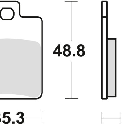 TRW Klocki hamulcowe - DERBI SONAR 50 / 125 (2004-2013)