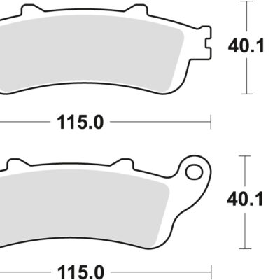 TRW Klocki hamulcowe - HONDA NT 650 V DEAUVILLE VF... (1997-2016)