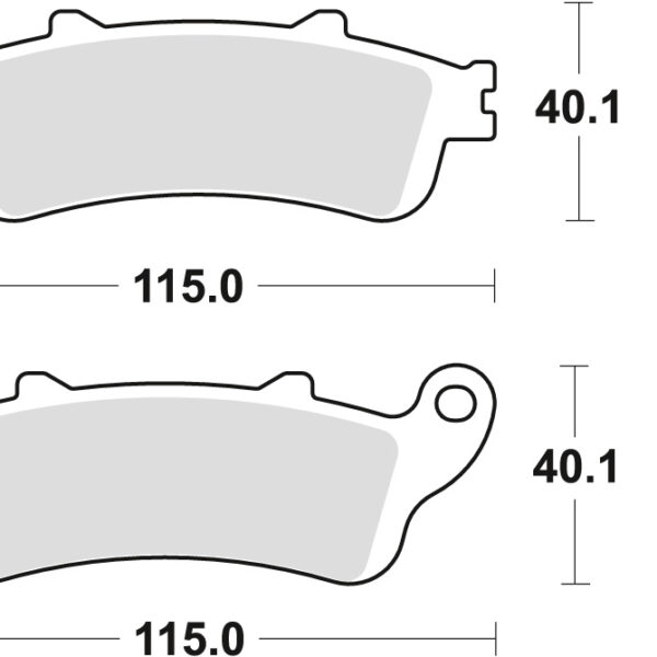 Klocki Hamulcowe KH261 Sinter Street Honda NT 650 V Deauville 02-05 VFR 800 98-13, XL 1000 V 99-13 CBR 1100 97-08 STX 1300 02-16 VT 1300 10-16 VTX 1800 01-08, Tył | TRW ZF