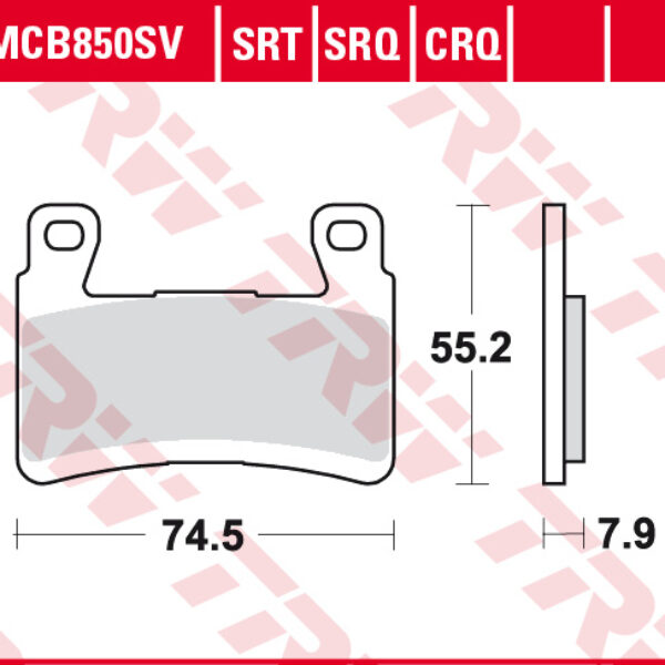 Klocki Hamulcowe Kh265/296 Sinter Street Kawasaki ZX-6R 636 Ninja 13-15, ZX-6R 636 Ninja 16-17, ZX 636 G ZX6R Ninja ABS 19-, Przód | TRW ZF