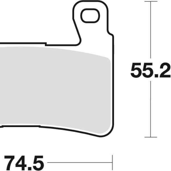 Klocki Hamulcowe KH265 KH296 Organic Honda CB 1300 F 03-04, Hyosung GT 650 09-17, Przód () | TRW ZF