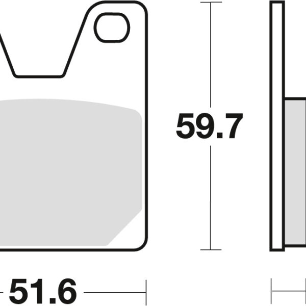 Klocki Hamulcowe KH267 Organic Yamaha YZF 750 99-01 R1 98-99, Tył () | TRW ZF