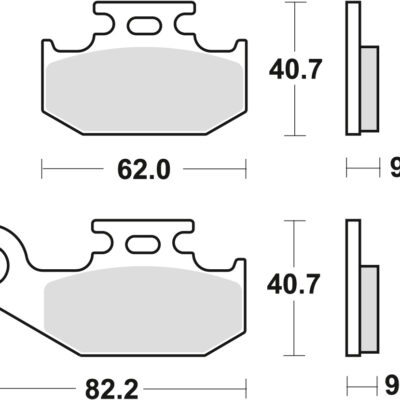 TRW Klocki hamulcowe - SUZUKI LTF 500 (2003-2006)