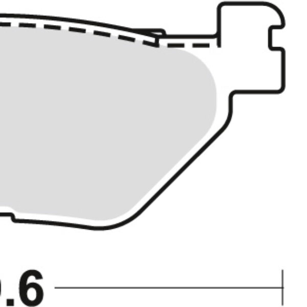 Klocki Hamulcowe Kh319/2 Sinter Street Yamaha TDM 900 02-14, XV 950 13-, XT 1200 z 10-, FJR 1300 01-, XVS 1300 07-16, XV 1700 03-16, XV 1900 06-16, Tył | TRW ZF