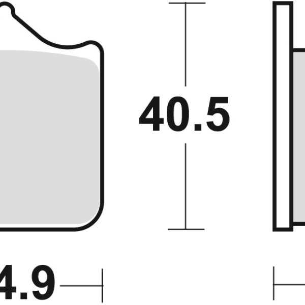 Klocki Hamulcowe KH322 Sinter Street Aprilia RSV 1000 Mile / R / Tuono 01-11, KTM 690 SM / SMC 07-16 950 Supermoto 05-08 990 SMT / SMR 08-13, Triumph 1050 Speed Triple 08-15, Przód () | TRW ZF