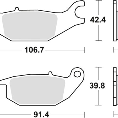 TRW Klocki hamulcowe - HONDA CBR 125 (2001-2013)