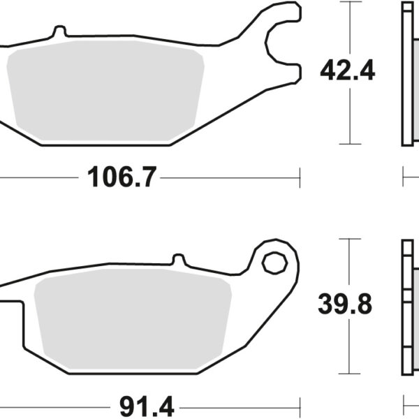TRW Klocki hamulcowe – HONDA CBR 125 (2001-2013)
