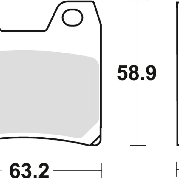 Klocki Hamulcowe KH348 Organic Yamaha FZS 1000 Fazer 01-05, XJR 1300 02-16, Tył () | TRW ZF