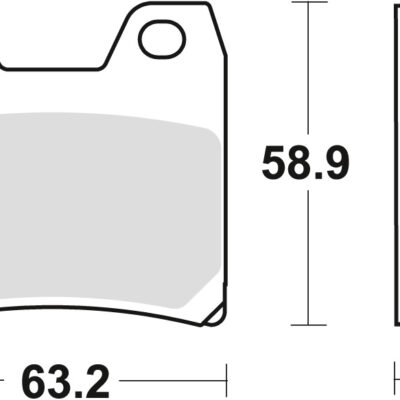 Klocki Hamulcowe KH348 Sinter Street Yamaha FZS 1000 Fazer 01-05, XJR 1300 02-16, Tył () | TRW ZF