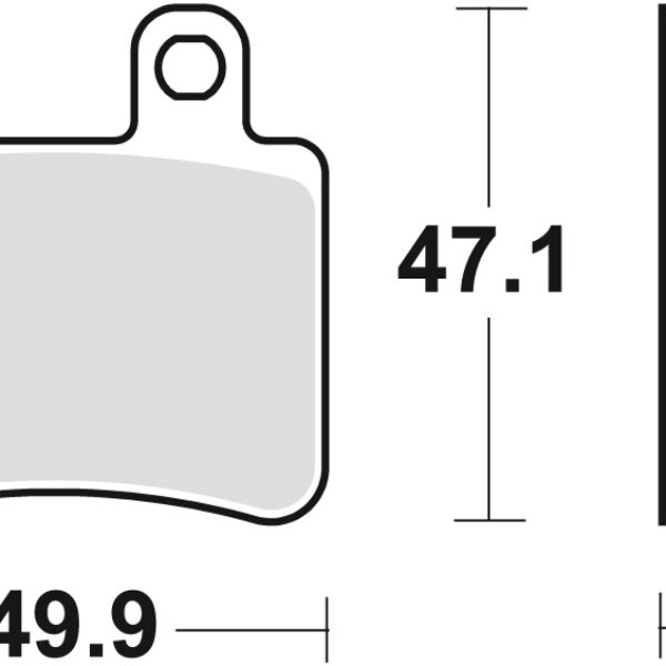 Klocki Hamulcowe KH350 Organic Yamaha DT 50 02-08, XT 125 05-12, Przód/Tył | TRW ZF