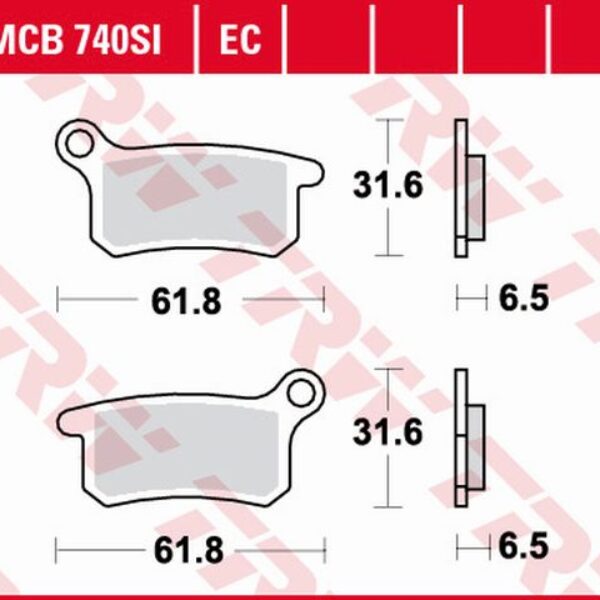 Klocki Hamulcowe KH357 Sinter Offroad KTM SX 65 02-22, SX 85 03-11, Przód/Tył () | TRW ZF