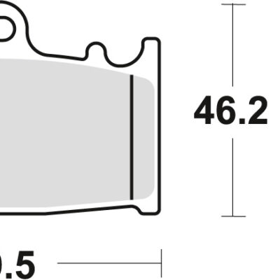 TRW Klocki hamulcowe - SUZUKI VL 1500 INTRUDER (2001-2008) - MCB741