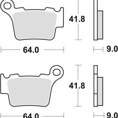 TRW Klocki hamulcowe - BMW G 450 X / SMR (2003-2017) - MCB743RSI