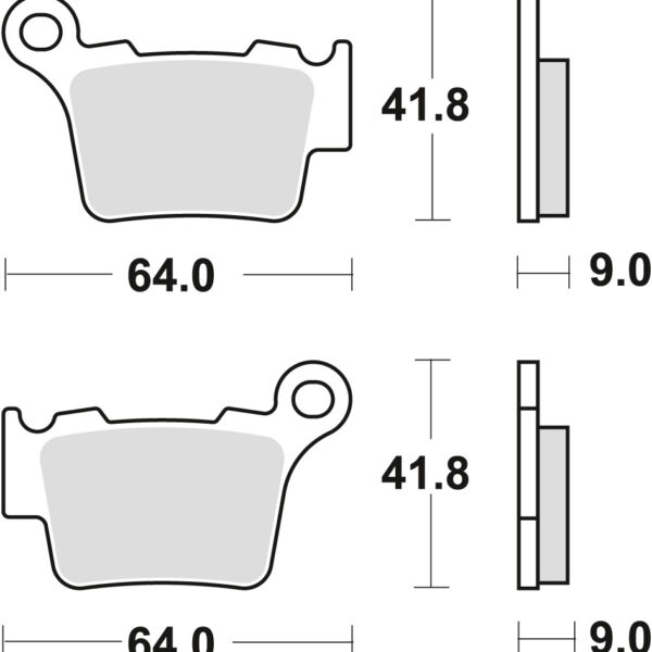 TRW Klocki hamulcowe – BMW G 450 X / SMR (2003-2017) – MCB743RSI