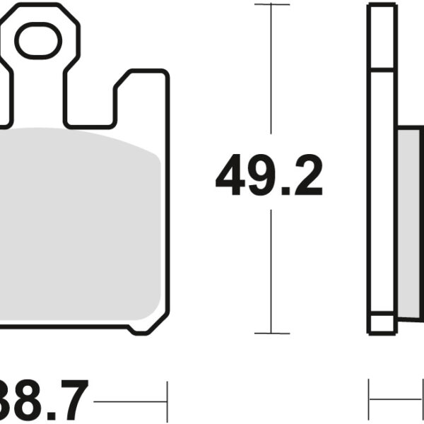 Klocki Hamulcowe KH369 Sinter Street Kawasaki ZX6RR 03-06, ZX6R 636 03-06, Przód () | TRW ZF