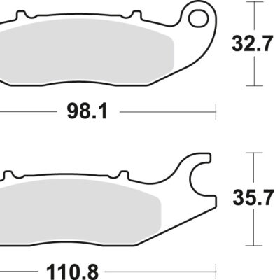 TRW Klocki hamulcowe - HONDA CBF 125 (2004-2017) - MCB759