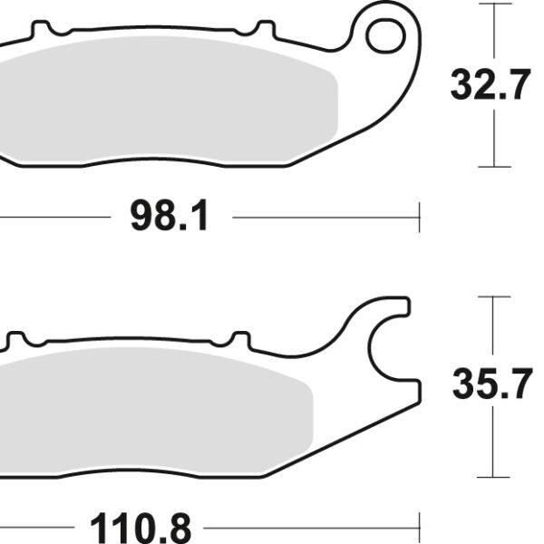 Klocki Hamulcowe KH375 Organic Honda CBF 125 09-16, CBR 125 04-17, Przód | TRW ZF