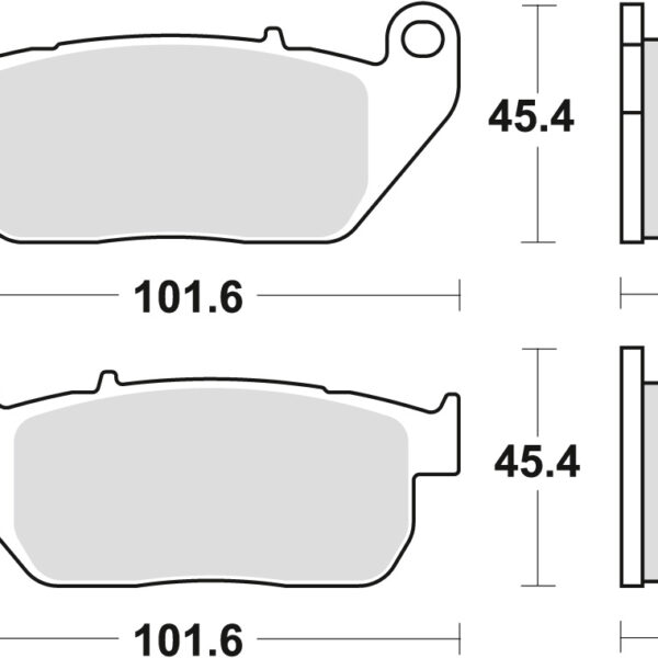Klocki Hamulcowe KH381 Sinter Street Harley-Davidson XL 883 03-15, XL 1200 04-13, Przód | TRW ZF