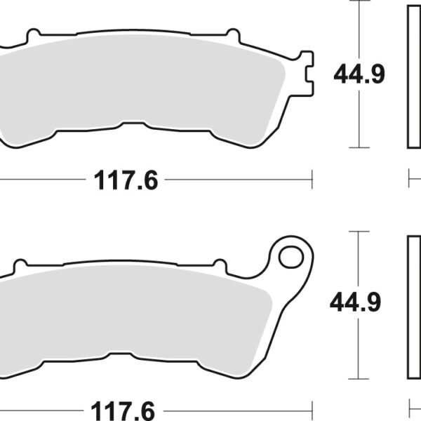 Klocki Hamulcowe KH388 Sinter Street Honda CBF 500 04-08, CBF 600 04-15, NT 700 V 06-13, XL 700 V 08-13, XL 1000 V 04-13, Suzuki Burgman 125 07-13, Przód () | TRW ZF