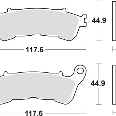 TRW Klocki hamulcowe - HONDA CBF 500 (2004-2015) - MCB776SH